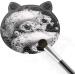  2-Pack Makeup Brush Cleaning Mat Cute Cat Animal Design Silicone Portable Brush Cleaner Pad Washing Tools with Suction Cups (Black+White) - Buy Online on GoSupps.com