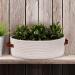 Oradrem Woven Storage Basket for Toilet Tank Top - Farmhouse Home Decor - Bathroom Table and Counter Organizer - 13 x 5.9 x 4 inches - White - Buy Online on GoSupps.com