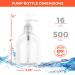 16oz Pump Bottle for Soap, Shampoo, Dishwashing Liquid, Oil, Cleaning Solutions - Leak-Free, BPA-Free, Refillable - Perfect for Cosmetics - Buy Online on GoSupps.com