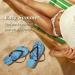 Mnsruu Sea Turtle Tribal Flip Flops | XXL Comfortable Sandals for Home Hotel Spa & Travel Unisex Design - Buy Online on GoSupps.com