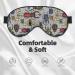 Bright Insects Sleep Mask | Adjustable Double-Sided Eye Mask | Soft Sleeping Eye Covers to Reduce Eye Edema & Perfect Shading for Travel & Home - Buy Online on GoSupps.com