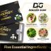 Dialed Energy Caffeine Gum (112 Pieces) | 50mg Caffeine | Sugar Free & Aspartame Free Gum with L-theanine + Taurine + Vitamin B12 + B6 | Nootropic Energy & Focus Supplement - Xylitol Gum | (Cool Mint) - Buy Online on GoSupps.com