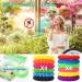 48 Pack Mosquito Repellent Bracelets for Kids & Adults | Individually Wrapped Bands with 24 Repellent Stickers - Indoor & Outdoor Protection - Buy Online on GoSupps.com