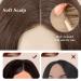 Feshfen Long Wavy Brown Lace Front Wig - 65cm Synthetic Hair for Women | Natural Wavy Middle Parting - Buy Online on GoSupps.com