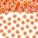 Keaziu 50PCS Flower Cupcake Toppers Daisy Flower Cupcake Picks Flower Theme Spring Birthday Wedding Bridal Baby Shower Birthday Party Decoration Supplies Red
