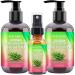 Hair Growth Shampoo and Conditioner Sets w/6 in 1 Heat Protectant Spray Rosemary Oil Biotin Keratin Caffeine Sulfate Free Hair Thickening Products for Thinning Hair & Hair Loss Gifts for Women Men