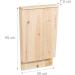 XL Bat Box Nesting Habitat | Solid Wood Garden Animal Shelter 55x35x7.5cm | Natural Untreated Wood - 10028879 - Buy Online on GoSupps.com