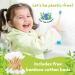Bamboogaloo Kids Bamboo Toothbrushes | Eco-Friendly 4 Pack with Free Cotton Swab | Soft BPA-Free Bristles | Natural & Biodegradable Packaging - Buy Online on GoSupps.com