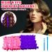 28 Heatless Hair Curlers Set - Spiral Curls Kit with Styling Hooks (Pink & Purple, 45 cm) - Buy Online on GoSupps.com