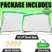 Kunup Kids Soccer Goals Set - 2 Portable 6x4FT Nets with Carrying Bag | Outdoor Indoor Backyard Soccer Practice - Buy Online on GoSupps.com