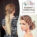 Vintage French Hair Pins Set - U Shaped Chignon Pin with Crystal Rhinestones for Women and Girls - Buy Online on GoSupps.com