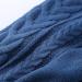 Men's Chunky Cable Knit Drawstring Rib Trousers Blue - Slim Fit, Elastic Waist, Cinch Bottom, Size Large - Buy Online on GoSupps.com