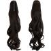 18 Inch Long Claw Ponytail Hair Extension One Piece Clip in Ponytail Jaw/Claw Synthetic Hairpieces Curly Wavy Ponytail Extensions (Dark Brown) 18 Inch Dark Brown - Buy Online on GoSupps.com