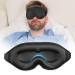 Sleep Eye Mask for Men Women 3D Contoured Cup Concave Molded Block Out Light Molded Soft Comfort Eye Shade with Adjustable Strap for Travel (L-Black 1 Count (Pack of 1)) 1 Count (Pack of 2) L-black