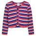 BONNY BILLY Girls Cardigan Long Sleeve Knitted Cotton Bolero Shrug Kids Clothing 7-8 Years Stripe Red