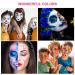 Professional Make-up Mardi Gras | Water-Resistant 30g x 2 Colors - White & Purple for Halloween & Carnival Parties - Buy Online on GoSupps.com