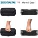 Essential Pal Insulin Cooler Travel Case - Waterproof, Cold Insulated Diabetic Bag for Insulin Pens & Supplies - Includes 2 Gel Ice Packs - Black - Buy Online on GoSupps.com