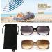 Shop JM Classic Bifocal Reading Glasses - Stylish Gradient Square Sunglasses for Women | Black & Tortoise | 2.0x Magnification - Buy Online on GoSupps.com