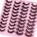 Newcally Mink Cat Eye False Eyelashes - 20 Pairs Mixed Styles for Dramatic & Natural Look - Buy Online on GoSupps.com