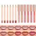 Easilydays Matte Lip Liner Pen and Velvet Lipstick Set - 12 Colors Long Lasting Waterproof Lip Stain for Women & Girls - Buy Online on GoSupps.com
