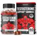 Testosterone Booster For Men Gummies (60 Count) Testosterone Supplement for Men - Male Enhancing Supplement - Premium Test Booster - Stamina Drive & Performance - Mens Testosterone Booster - USA Made