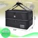 Jaffzora Golf Trunk Organizer - Waterproof 2-Layer Car Locker Bag for Golf Gear and Shoes - Perfect Gifts for Men - Black - Buy Online on GoSupps.com