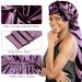 Bonnet Queen Satin Silk Sleeping Cap | Adjustable Night Hair Care for Curly Long Hair | Mr. Motorship Breathable Curlers - Buy Online on GoSupps.com