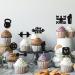 Blumomon 24-Pc Glitter Gym Theme Cupcake Toppers | Weightlifting & CrossFit Party Supplies | Fitness Birthday Decorations - Buy Online on GoSupps.com