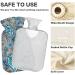 Shop Naanle Paisley Flower Ethno Heat Bottle - Transparent 1L Hot Water Bottle for Bed & Pain Relief | Ideal for Hands & Feet | Heat & Cold Therapy - Buy Online on GoSupps.com