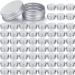64 Pieces Screw Top Round Tin Cans Aluminum Tin Jar with Screw Lid, Lip Balm Tin Containers Bottle Empty Travel Cosmetic Sample Tin Cans Container for DIY (Silver,0.5 oz) 0.5 oz Silver