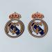 2 Piece Real Madrid Logo Badge Iron on Football Patch Bale Benzema Hazard