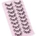 JIMIRE Clusters Wispy Faux Mink Eyelash Extensions - Natural Look, Fluffy, 3D DIY - 8-15MM Multipack - Buy Online on GoSupps.com