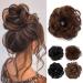 Tess hair part dutt brown mix hair tie with hair wavy Small hairstyles updos.