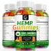 Gornvb - Hemp Gummies Extra Strength - Vegan - Non-GMO - Gluten-Free 600000MG with Omega 3 6 9  Vitamins B E - 60 Gummies