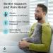 Zomaple Shoulder Surgery Pillow for Pain Relief | Soft Rotator Cuff Pillow for Comfort and Support | Healing Charcoal Grey - Buy Online on GoSupps.com