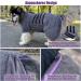 Bibykivn XL Gray Microfiber Dog Cuddle Bathrobe - Super Absorbent & Quick Drying Pet Robe with Velcro Fastener & Adjustable Straps for Dogs & Cats - Buy Online on GoSupps.com