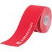 StrengthTape Kinesiology Tape 5 Meter Uncut roll Supports Injuries During Recovery Red Uncut - Buy Online on GoSupps.com