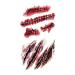 10pcs Realistic Fake Bloody Wound Stitch Scar Waterproof Temporary Tattoo Sticker Halloween Makeup Props - Buy Online on GoSupps.com
