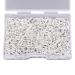 AIEX 300 pcs Screw Eye Pins Hooks Eyelets Screw Threaded for Jewelry Making Findings DIY Crafts, Silver Silver, 300 pcs