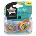 Tommee Tippee Fun Style Pacifiers 0-6m - BPA-Free Silicone Binkies (2 Count) - Varied Colors and Designs - Buy Online on GoSupps.com