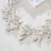 SweetV Flower-Leaf Bridal Headpiece | Wedding Hair Accessory for Brides | Rhinestone Opal Headband | Silver Flower Girl Bridesmaid Piece - Buy Online on GoSupps.com