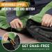 MEREZA Double Sleeping Bag for Camping, Queen Size 2 Person Cold Weather Sleeping Bag with Pillow - Green - Buy Online on GoSupps.com