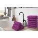 ERINA Cotton Washcloths Set of 12 - Heavy GSM 100% Pure Combed Cotton - Highly Absorbent Face Towels - Quick Drying Fingertip Towels - 12x12 Inch - Plum - Buy Online on GoSupps.com