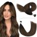 YoungSee Itip Human Hair Extensions Darkest Brown with Medium Brown Keratin I Tip Hair Extensions Human Hair 20 inch Balayage Brown Hair Extensions I Tip Human Hair Fusion Extensions 1g/s 50g 20 Inch Itip #2/2/6