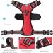 Adjustable No-Pull Dog Harness for Large Breeds - Heele Reflective & Breathable XL in Red (53-97cm) - Buy Online on GoSupps.com