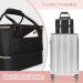 Covkev Nail Polish Organizer - Holds Lamp, 40 Bottles, Manicure Tools - Double-Layer Bag Case in Black - Buy Online on GoSupps.com