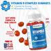 Plant-Based Vitamin B Complex Gummies for Adults - Vegan Formula - Energy, Mood Boost - Non-GMO - 60 Ct - Buy Online on GoSupps.com