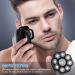 Attachement de la t te de rasoir lectrique - 9 Blade Double Track Raser Remplacement Fast lisse Universal Rotary Shaver Pi ces 3 54x3 54 pouce Retabolique cheveux chauve humide | Utilisation quot Black - Buy Online on GoSupps.com