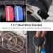Pawfly 6 Inch Wire Keychain Cable - Heavy Duty Stainless Steel Key Ring Loop Holder - 10 Pack - Buy Online on GoSupps.com