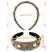 Baroque Crystal Rhinestone Padded Headband | Velvet Bejewelled Hairband for Women and Girls - Buy Online on GoSupps.com
